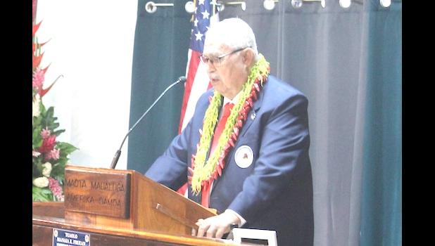Senate President Tuaolo Manaia Fruean