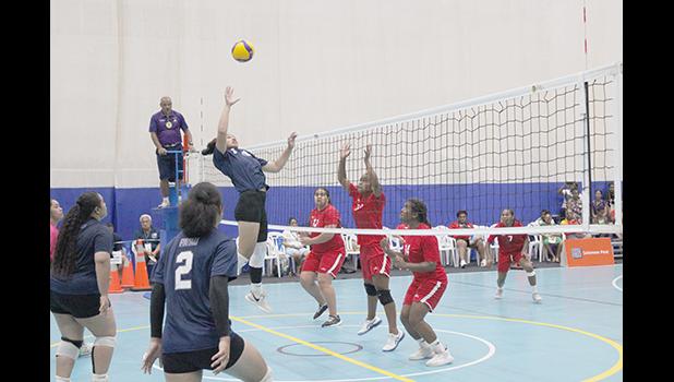 Women's volleybll action