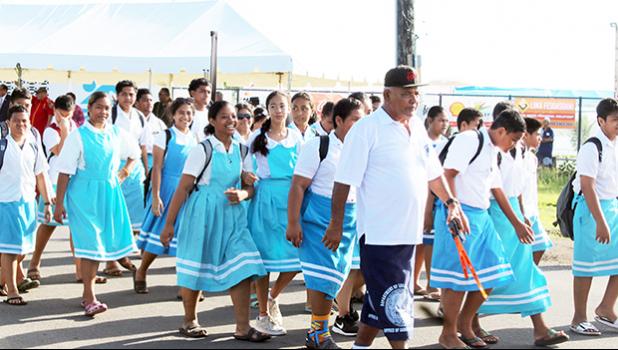 Tafuna elementary school students