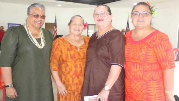 ASDOE Director Maefau Mary Taufete’e, Ilaisa Godinet, Kathrine Fiu, Heavenly Letuli.