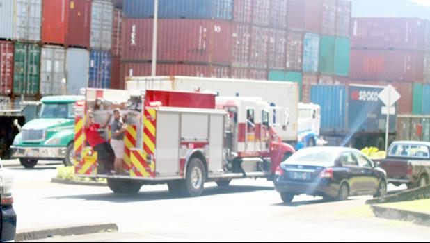 Traffic on Thursday going by Port