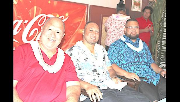 (l-r) GHC Reid offi cial Latu Kupu, Manu Samoa Sevens legend Lolo Lui, Bluesky CEO Justin Tuiasosopo.