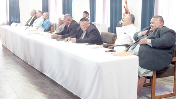 House members attending yesterday’s Fono Joint Budget Committee hearing 