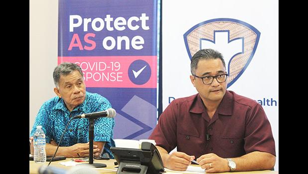 Samana Semo Ve’ave’a (left) and Lt. Gov. Talauega Eleasalo Ale (right)