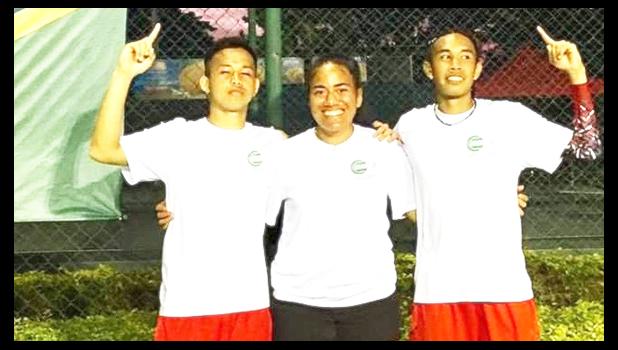 Three Team Tennis American Samoa players