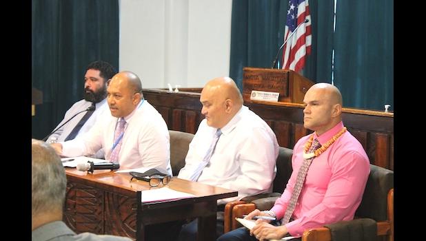) CFO Sefanaia Kaimautotoya, CEO Dr. Akapusi Ledua, CMO Dr. James Sunia, and HR Director Stanley Iakopo