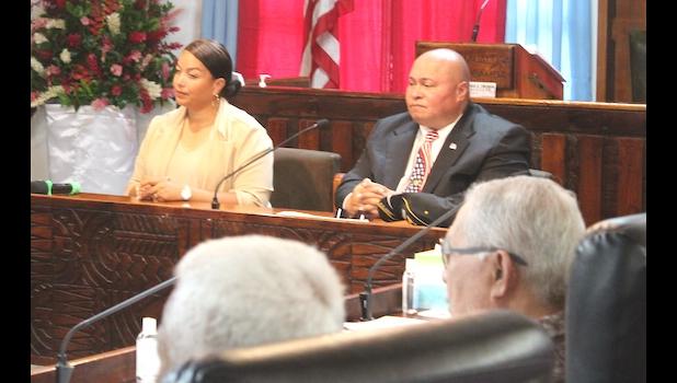 Saipai Cassens and the governor's Chief of Staff Loa