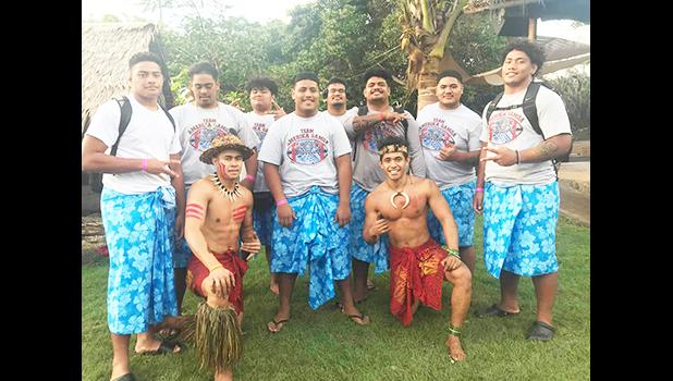 Some members of Team Amerika Samoa at Polynesian Cultural Center