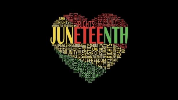 At the end of his 1999 posthumously published novel, “Juneteenth,” noted Black author Ralph Ellison called for a poignant question to be asked on Emancipation Day: “How the hell do we get love into politics or compassion into history?” JUNTEENTH GRAPHIC