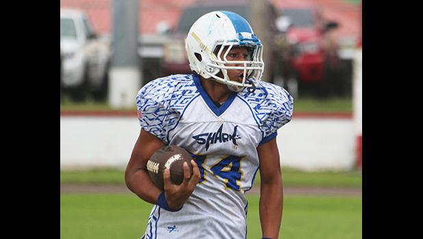 The 8th grader safety for the Samoana Sharks, Vaifanua Peko-Vai 