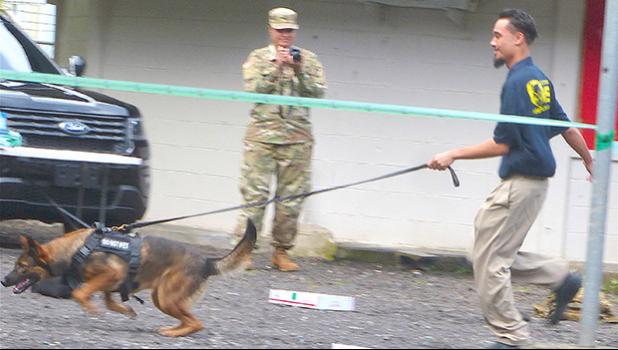 Customs K9 Unit at Pago Elementary
