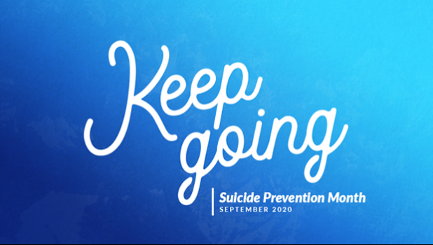 Keep Going — Suicide Prevention Month graphic