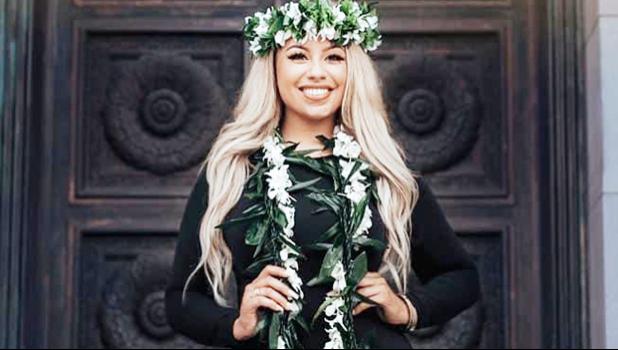 Keilani Afalava with her degree