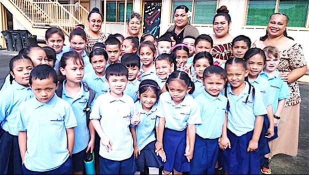 Manumalo Academy first graders