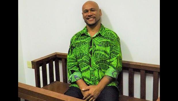 Malele Atofu, aka King Faipopo, sitting in court