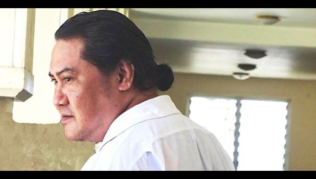 Kolani Junior Lam outside the courthouse in Samoa.