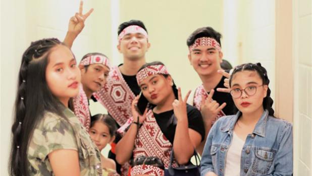 Members of different Filipino dance groups came together as KOMBAYN 