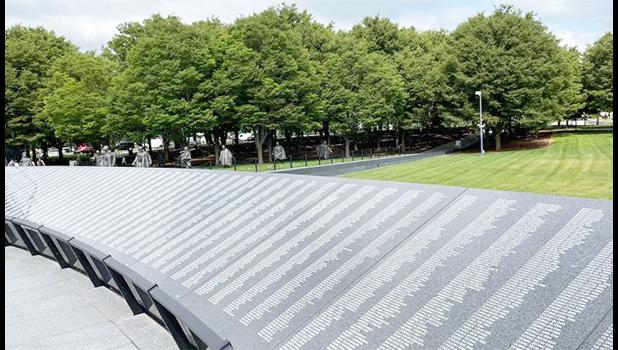 The newly dedicated Wall of Remembrance