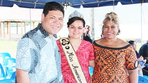Miss American Samoa Magalita Johnson offered remarks