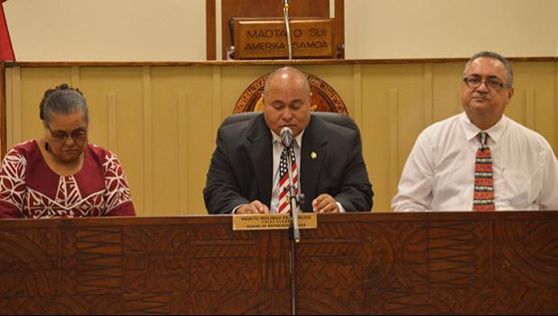Director of KVZK-TV, Tuimavave Tauapa’i Laupola and his deputies