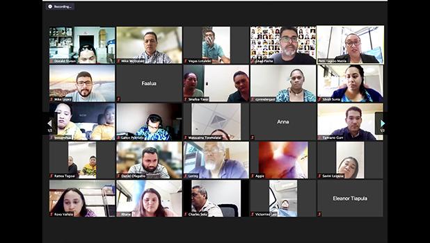 Launch group members at virtual meeting