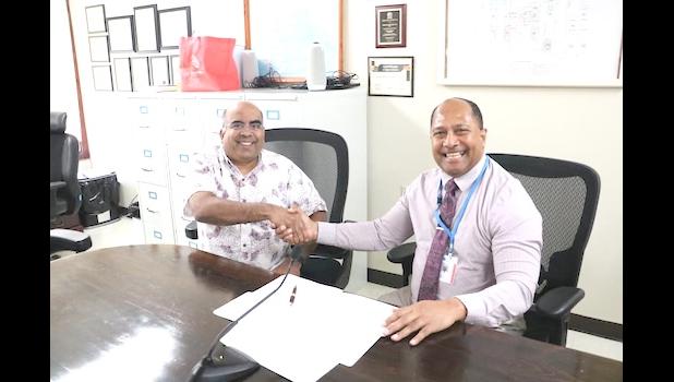 Dr. Ledua with Renasolve Inc. Chief Executive Officer Dr. Rubin Chandran 