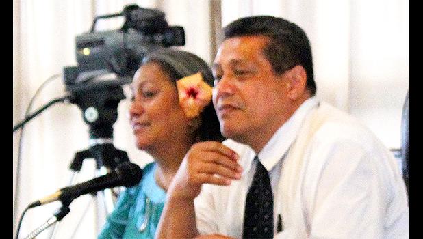 LBJ Medical Center head of pharmacy, Dr. Evelyn Ahhing-Faaiuaso and chief of internal medical, Dr. Seakerise Tuato’o