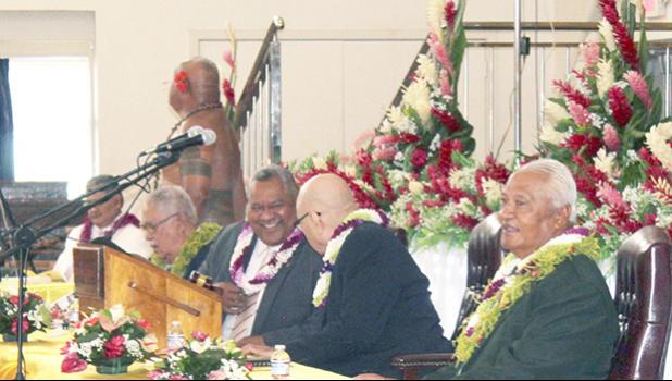 Gov. Lemanu with Senate President Tuaolo Manaia Fruean and House Speaker Savali Talavou Ale