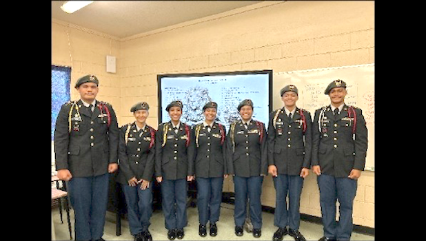 The Leone High School JROTC Leadership Team
