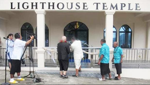 Sen. Tilo cuts ribbon for Lighthouse Temple dedication