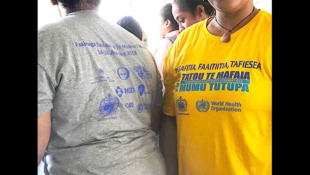 World Health Organization t-shirt for stamping out Filariasis