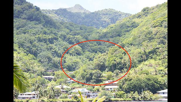 The family land, which is at the center of this proposed plan to built the new prison is not being useD by the family for any purpose. According to Mageo, the land is located between three mountains, and it is 800ft down the valley, a place where nobody can easily access and it’s also isolated and far away from residential areas in the village. Mageo family land in Pago