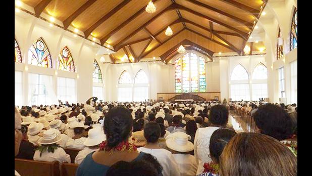 Crowded church