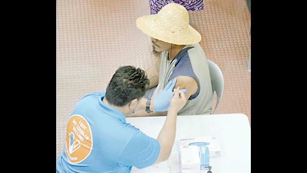 Man getting a shot