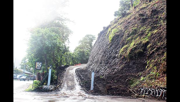 Road to Governor's Mansion with trees cut down