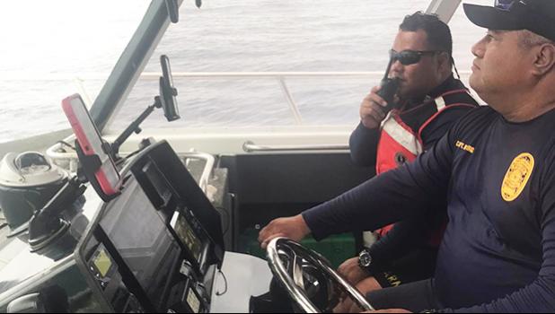 Two Marine Patrol officers underway