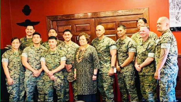 AMATA AND MARINE AT CAMP LeJeune