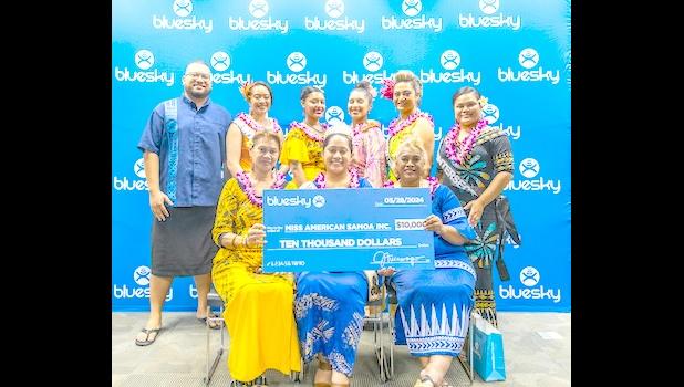 As the preferred telecommunications provider for Miss American Samoa Inc, their Gold Sponsorship is a combination of in-kind services and a monetary donation for a total value of $10,000. Bluesky donation to MASI