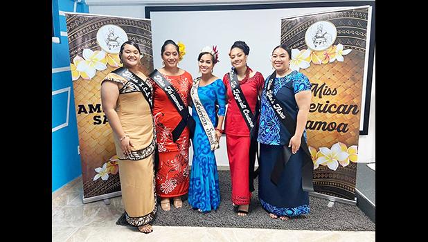 Four MASI contestants plus Miss Am Samoa