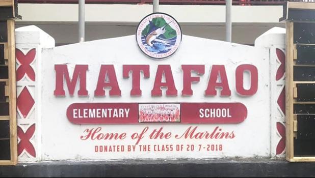 MATAFAO ELEMENTARY SCHOOL SIGN