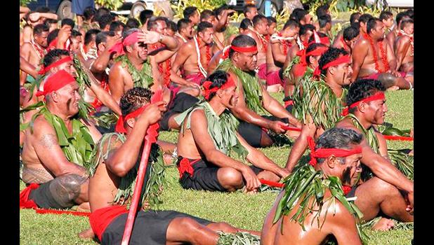 A group of Samoan matai pre-Covid