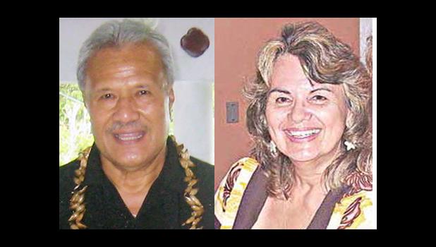 Paramount Chief Mauga and Mary Anderson  [SN file photos]