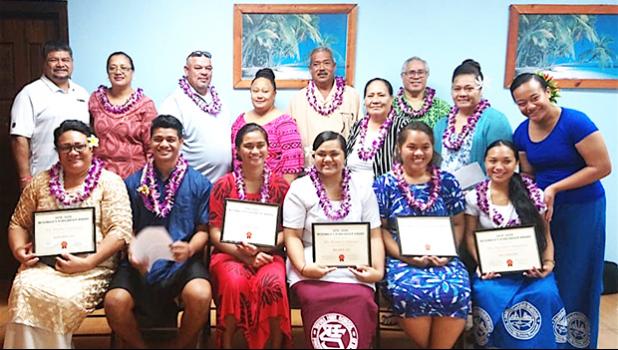McDonald's scholarship recipients and their parents