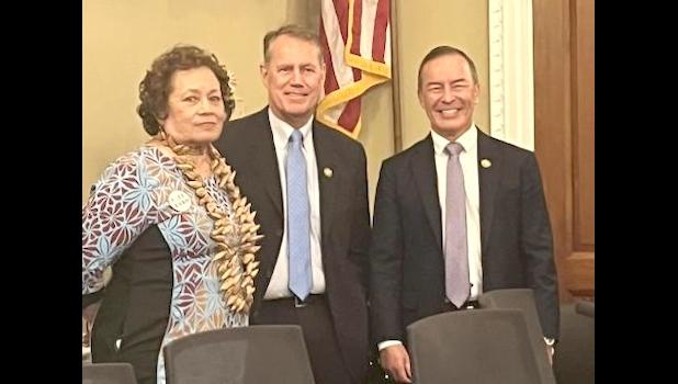 Amata, Ed Case of Hawaii, and James Moylan of Guam
