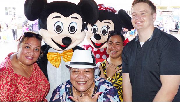 Mickey and Minnie Mouse at Aumua Amata's Halloween event