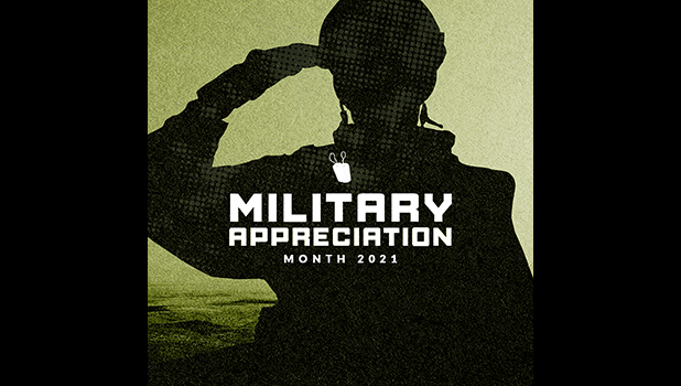 Military appreciation month banner