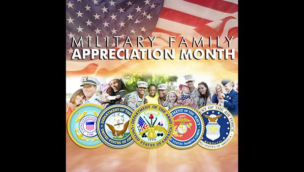 "This November, we honor how our Service Members’ families contribute to their honorable careers, and we recognize the sacrifices that families make, and the challenges they face, enduring long absences," Amata said. Military Families Appreciation Month banner