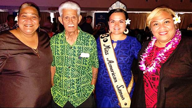 Miss American Samoa, Magalita Johnson, with the local staff members of Congresswoman Aumua Amata's Office, at last Friday's Onnuri Christmas Recital 