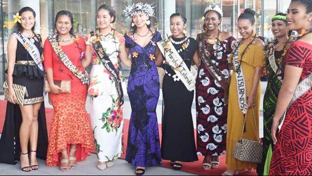Some of the beautiful contestants from across the region