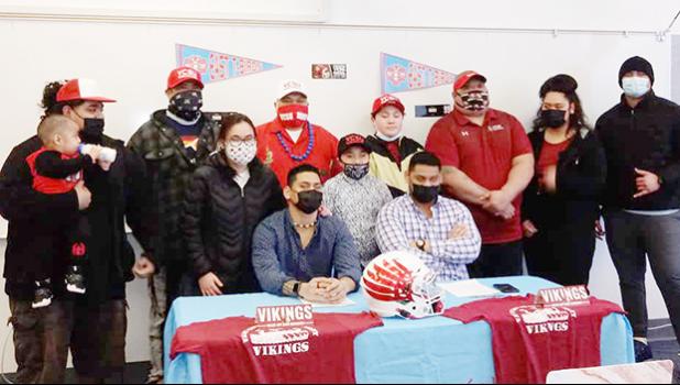 Mageo Twins official Signing Day yesterday morning with family